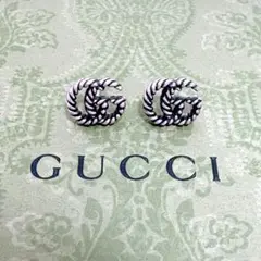 GUCCI グッチ ピアス GGマーモント ダブルG ツイスト Ag925 - メルカリ
