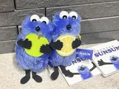 【パペットスンスン】スンスン(レモン＆青りんご) ぬいぐるみマスコット2点セット