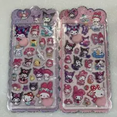 おしりシール2枚セット② クロミ マイメロディ ぷくぷく マシュマロ