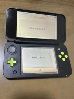 New ニンテンドー2DSLL 本体 ブラック×ライム
