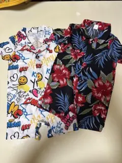 SHEIN ベビー服 半袖 カラフルシャツセット 6-9M 9-12M