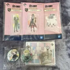 一番くじスパイファミリー アクリルスタンド 他いろいろ5個セット