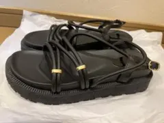 NUOVO★黒サンダルL