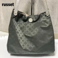 ラシット トートバッグ モノグラム たためる 総柄 日本製 ナイロン バイカラー