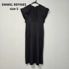 EMMEL REFINES 半袖ワンピース　ブラック Sサイズのサムネイル