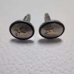 【Burberry】※要購入前コメント※シルバー925 ホース彫刻 カフリンクス