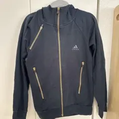 adidas フルジップ ジャージ ジャケット 黒