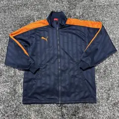 Puma ジップアップジャケット ネイビー/オレンジ ムーマ ジャージ