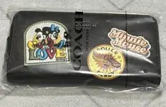 新品/未使用  COACHディズニーコラボ長財布 シグネチャー×ミニーマウス 茶