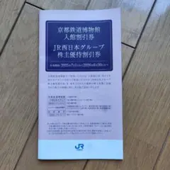 ★★【匿名配送！新品未使用】JR西日本グループ 株主優待割引券