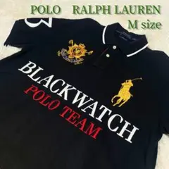 ⭐︎美品⭐︎ラルフローレン 半袖 ポロシャツ 黒 ブラック ビックホース 刺繍