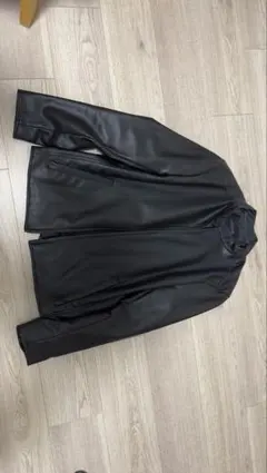 NANO UNIVERSE ブラックレザージャケット