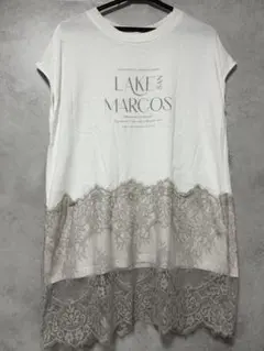 chocol raffine robe レースドッキング Tシャツ チュニックのサムネイル