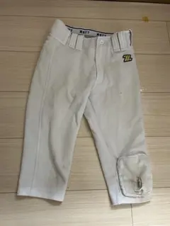 ゼット 練習着 ホワイト 140 膝破れあり