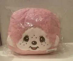 モンチッチ巾着ブランケット　ピンク　タイトー限定