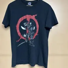 訳あり MARVEL マーベル デッドプール メンズ 半袖tシャツ 黒 Lサイズ 