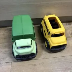 ☆Green toys☆ グリーントイズ　スクールバス　ゴミ収集車のサムネイル
