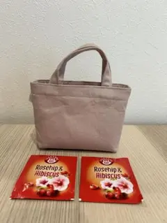 ハンドメイド ミニトート ポーチ ベージュ 子ども おやつ