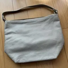 russet ソフトレザーシンプルショルダーバッグ 2way グレージュ