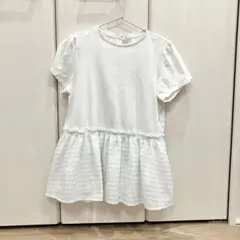 【2 Mサイズ】組曲 華感フレアカットソー　Tシャツ 白　オンワードのサムネイル