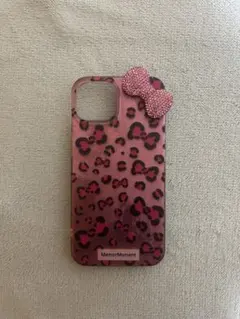 ピンクヒョウ柄 iPhone14ケース