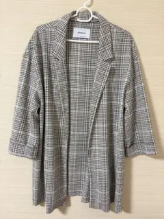 【美品】テーラード ジャケット チェック柄 シャツ stradivarius