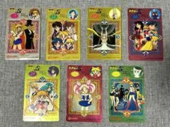 【セーラームーンS】 レア　当時物　ニッスイ　7枚セット　キラ　シール