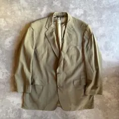 80s USA製 ブルックスブラザーズ テーラードジャケット カーキ XL 古着