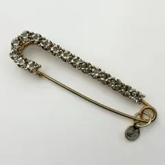 spick and span　カラーストーン付　クリップ　ピンブローチ　グレーのサムネイル