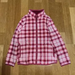UNIQLO ユニクロ/チェック柄ジップアップフリースジャケット