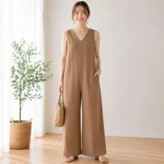 ビアズリー　2wayサロペット　オールインワン　ゆったりのサムネイル