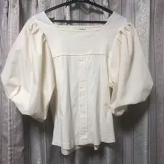 リリーブラウン Lilybrown トップス パフスリーブ カットソー