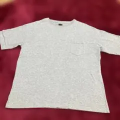 メンズ グレー ポケットTシャツ
