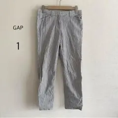 GAP ギャップ カジュアルパンツ ストライプ 1 綿100% クロップド丈のサムネイル