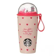 スタバ バレンタイン2026 カップシェイプステンレスボトル ハート 猫