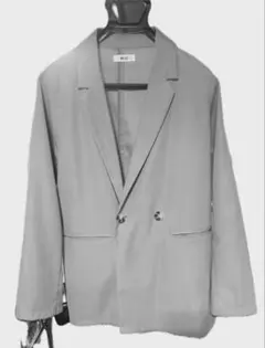 WEGO グレー ダブルブレスト ジャケット　ユニセックス　メンズ　Mサイズ