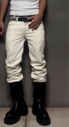 00s Archive Flare Denim opium swag ホワイト - メルカリ