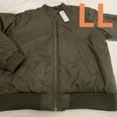 中綿　ブルゾン　LL　カーキ　新品　メンズ　アウター　MA-1　ジャケット