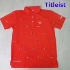 ④美品 タイトリスト × メルセデスベンツ コラボ ゴルフウェア 赤