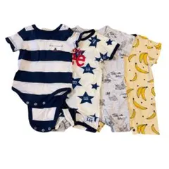 【60〜70cm】ロンパース4点セット