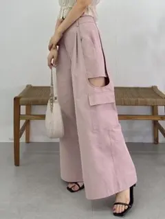 【11月末削除】dazzlin カーゴワイドパンツ ピンク