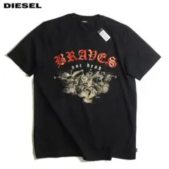 新品 DIESEL ディーゼル ロゴプリント Tシャツ ブラック Sサイズ