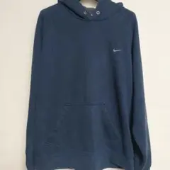 00s NIKE 자수 swoosh 페이드 풀오버 후드 감색 XL