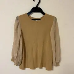 FAVORI ベージュ バルーンスリーブ トップス