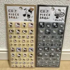 【正規品】キティ　タイルシール　カットピースシール　サンリオ　平成　ヒョウ柄