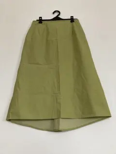 RAMUZ オリーブグリーン フレアロングスカート　13 LL 日本製