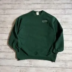 XL Lee メキシコ製 ワシントン大学 刺繍 スウェット グリーン　メンズ古着