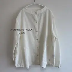 NORTHERN TRUCK ボトルネック長袖シャツ キナリ Ｌ　ナチュラルのサムネイル