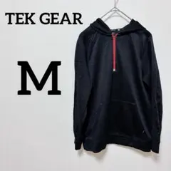 TEK GEAR 【M】フード付きジャケット 黒 パーカー ジッパー ポケット