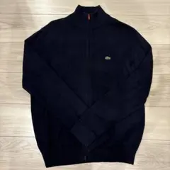ラコステ　ジップニット　ネイビー　M
